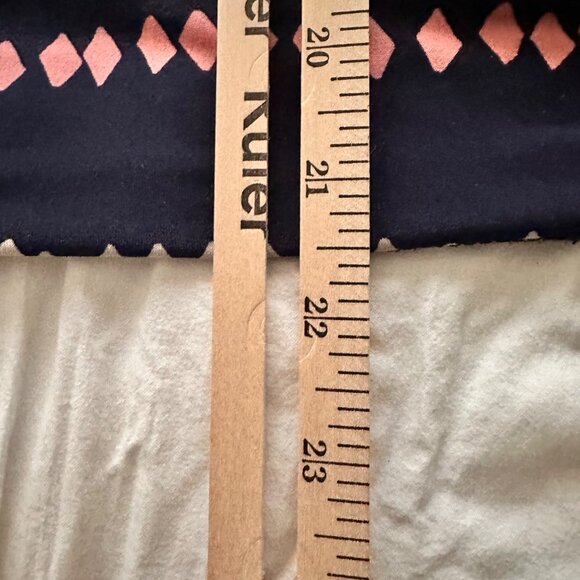 JM Collection Womens XL Geometric Print 3/4 Sleeve Tunic Studded Detail V Neck - Picture 7 of 10